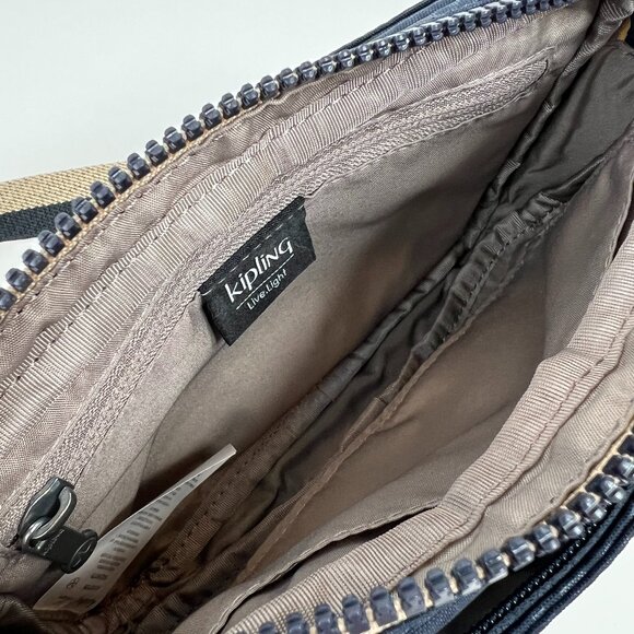 Kipling Womens Abanu Crossbody Bag, Endless Bl Emb - Picture 7 of 9